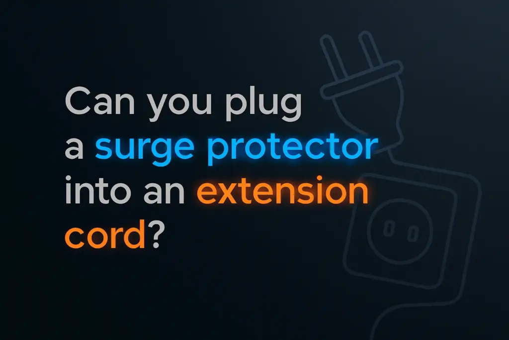 Can You Plug a Surge Protector Into an Extension Cord