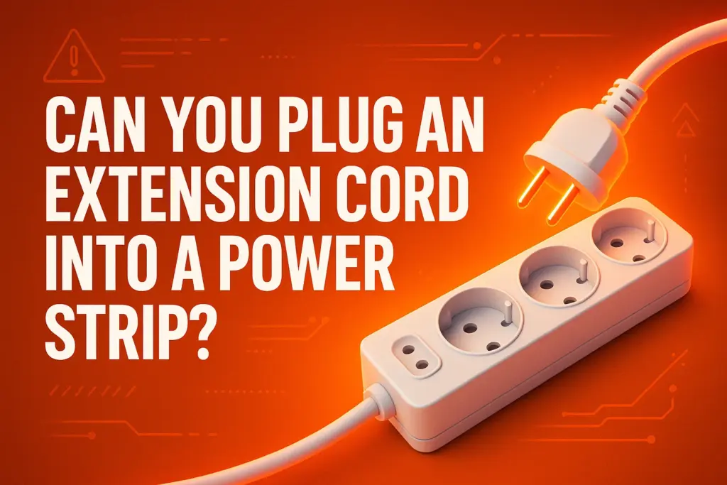 can you plug an extension cord into a power strip